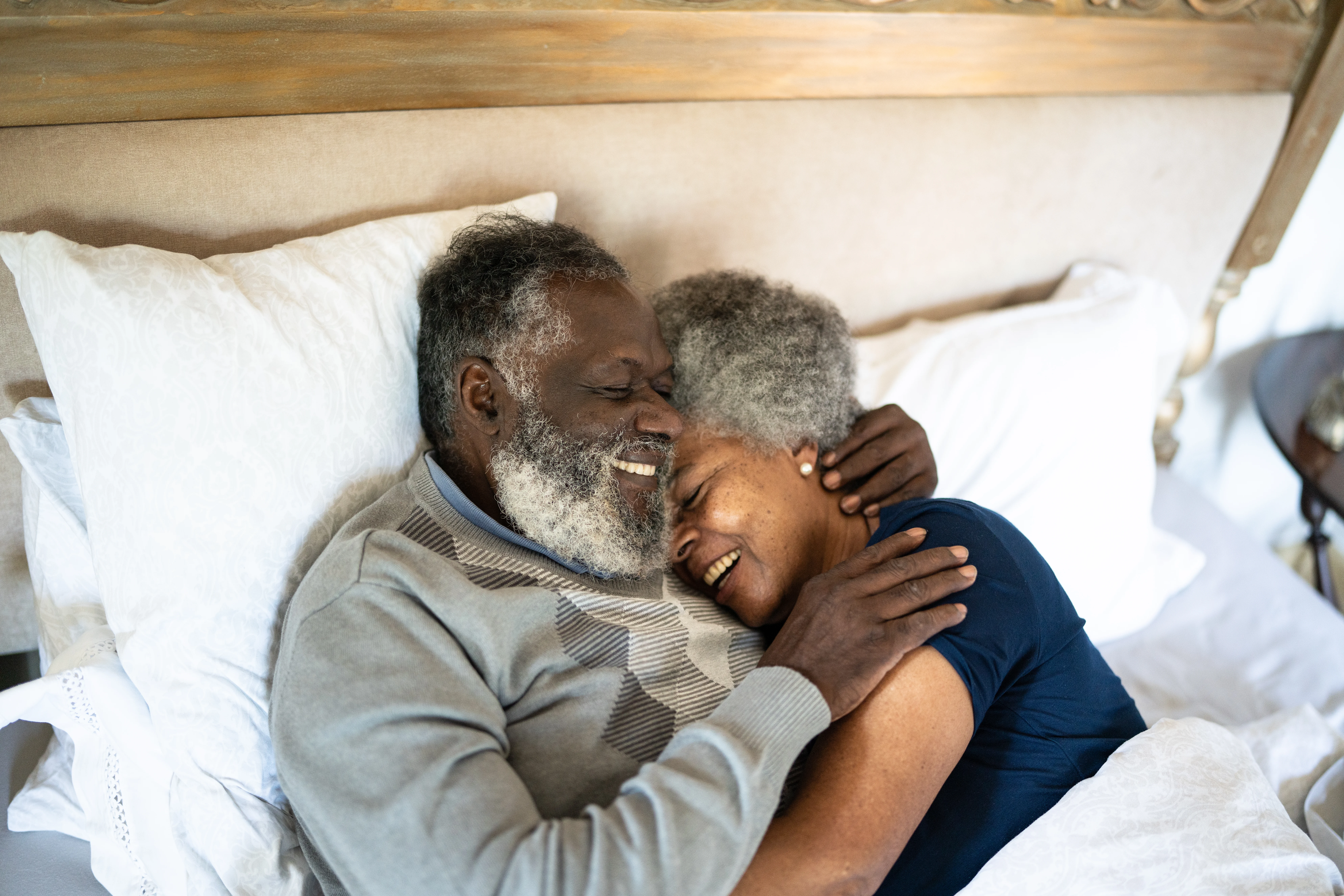 Couple sharing an intimate moment